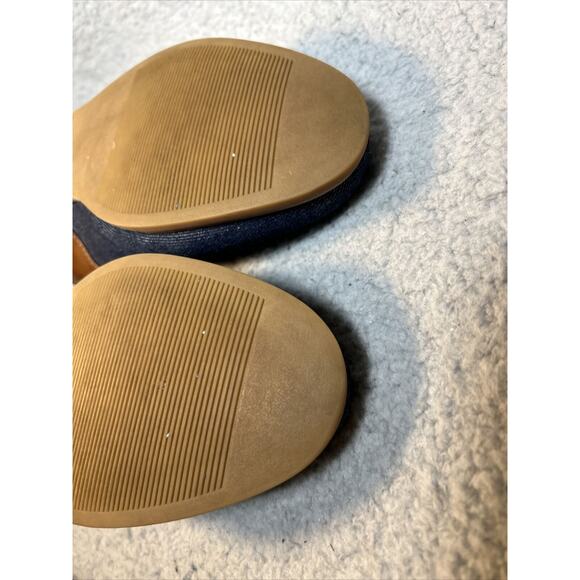 GH Bass Womens Dixie Saddle Shoes Oxfords Flats Denim Brown Trim Laces Up Sz 10M - Picture 14 of 14